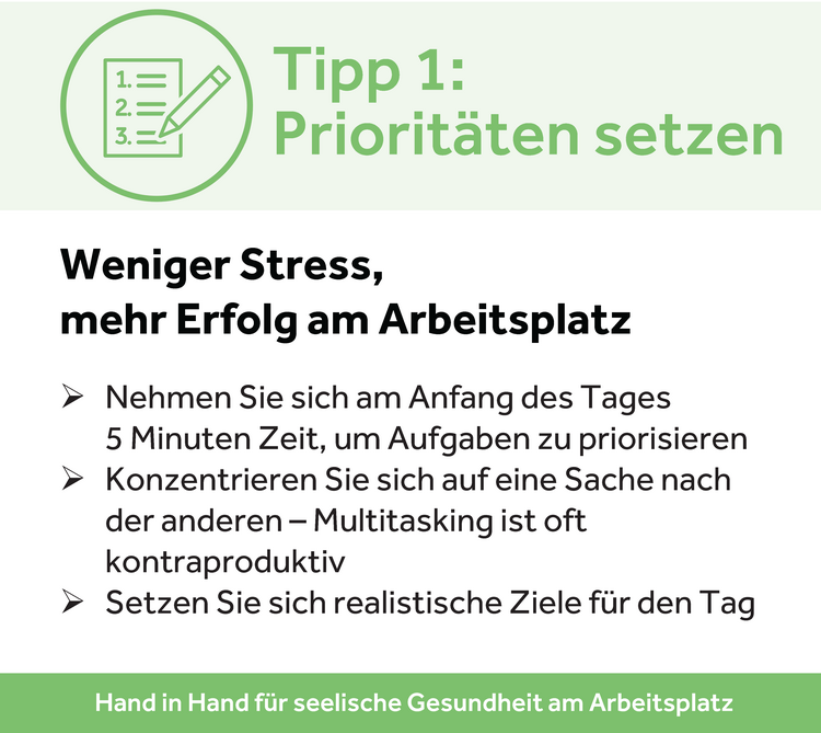 Prioritäten setzen: Weniger Stress, mehr Erfolg am Arbeitsplatz