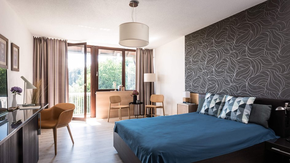 Zimmer der Oberberg Fachklinik Rhein-Jura