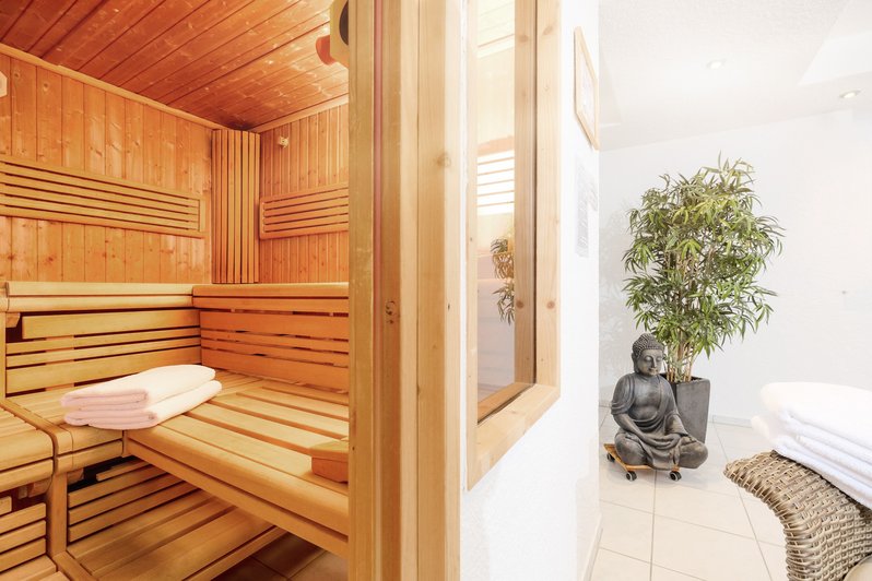 Einblick in die Sauna der Oberberg Fachklinik Scheidegg