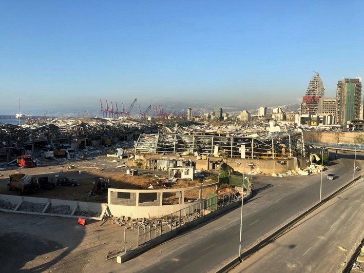 Explosion Beirut: Zerstörte Gebäude