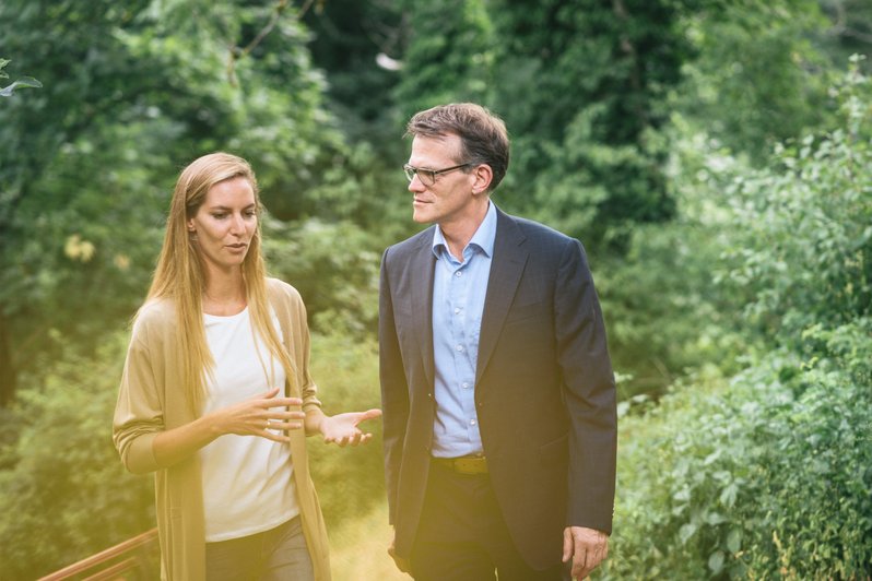 Schmerzen durch psychische Erkrankungen: Therapuet und Patient