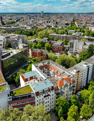 Luftaufnahme der Oberberg Fachklinik Fasanenkiez Berlin